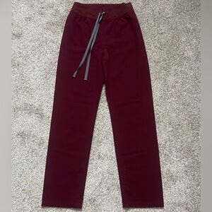 Figs Maroon XS Livingston with Gray Drawstring